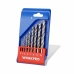 Borenset Workpro 3, 4, 5, 6, 7, 8, 9 y 10 mm Metaal 8 Onderdelen