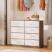 Chest of drawers Max Home White Grey Modern 114 x 92 x 30 cm