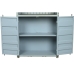 Estantería Home ESPRIT Turquesa Azul cielo Metal Madera MDF 87 x 44 x 168,5 cm