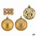 Conjunto de bolas de Natal Dourado Plástico Ø 6 cm (12 Unidades)