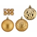 Conjunto de bolas de Natal Dourado Plástico Ø 6 cm (12 Unidades)