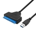 Adapter USB > SATA za Tvrdi Disk Qoltec 51855 Crna