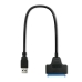 Адаптер за Твърд Диск USB към SATA Qoltec 51855 Черен