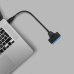 USB adaptér SATA pre pevný disk Qoltec 51855 Čierna