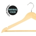 Set of Clothes Hangers Max Home Natural Wood Steel 44,5 x 23 x 1 cm 10 Pieces (6 Units)