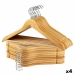 Kleerhangerset Max Home Natuurlijk Hout Staal 44,5 x 23 x 1 cm 20 Onderdelen (4 Stuks)