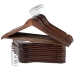 Conjunto de Cabides Max Home Castanho Madeira Aço 44,5 x 23 x 1 cm 20 Peças (4 Unidades)