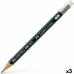 Молив с Гума за Триене Faber-Castell 9000 B Шестоъгълен B (3 броя)