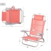 Folding Chair Aktive 47 x 82 x 49 cm Flamingo (2 Units)