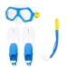 Diving Goggles with Snorkle and Fins AquaSport Blue Junior (2 Units)