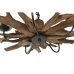 Ceiling Light Home ESPRIT Iron Teak 90 x 90 x 35 cm