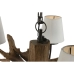 Loftslampe Home ESPRIT Jern Teak 90 x 90 x 35 cm