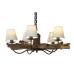 Deckenlampe Home ESPRIT Eisen Teakholz 90 x 90 x 35 cm