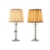 Bordlampe Home ESPRIT Hvit Beige Metall 25 W 220 V 22 x 22 x 45 cm (2 enheter)