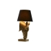 Lampada da tavolo Home ESPRIT Nero Dorato Resina 50 W 220 V 30 x 30 x 59 cm