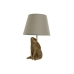 Bordlampe Home ESPRIT Beige Gylden Harpiks 50 W 220 V 30 x 30 x 58 cm