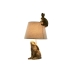 Bordlampe Home ESPRIT Beige Gylden Harpiks 50 W 220 V 30 x 30 x 58 cm