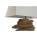 Bordlampe Home ESPRIT Jern Teak 50 X 22 X 80 cm