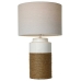 Bordlampe Home ESPRIT Hvit Lin Keramikk 38 X 38 X 61,5 cm