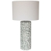 Tischlampe Home ESPRIT Leinen aus Keramik 42 X 42 X 73 cm