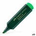 Set de Marcadores Fluorescentes Faber-Castell Textliner 48 Verde (10 Unidades)