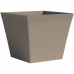 Vaso Garden ID Taupe Quadrado 39 x 33 cm