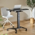 Desk MacLean MC-453B Black Steel 80 x 52 cm