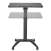 Desk MacLean MC-453B Black Steel 80 x 52 cm