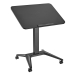 Desk MacLean MC-453B Black Steel 80 x 52 cm