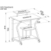 Γραφείο Techly ICA-TB 218 Ξύλο οξιάς Ξύλο MDF 70 X 81 X 51 cm