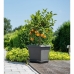 Pot Garden ID Anthracite Carré Effet pierre 40 x 35 cm