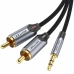 Kabel Audio Jack naar 2 RCA Vention BCNBG