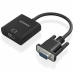 Adaptador HDMI para VGA Aisens A115-0873 20 cm Preto