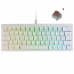 Clavier pour jeu Mars Gaming MKMINIPROWBRES Blanc Qwerty US