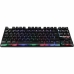 Gamer Billentyűzet The G-Lab KEYZ CAESIUM TKL WIRELESS Fekete AZERTY