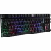 Gamer Billentyűzet The G-Lab KEYZ CAESIUM TKL WIRELESS Fekete AZERTY