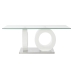 Centre Table DKD Home Decor White Transparent Wood Crystal MDF Wood 110 x 60 x 45 cm