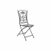 Garden chair DKD Home Decor Black Ceramic Multicolour Ironwork (39 x 50 x 93 cm)