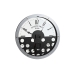 Reloj de Pared Home ESPRIT Negro Plateado Metal Cristal Engranajes 52 x 8,5 x 52 cm