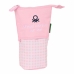 Astuccio Portapenne Benetton Vichy Rosa (8 x 19 x 6 cm)