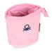 Astuccio Portapenne Benetton Vichy Rosa (8 x 19 x 6 cm)