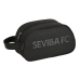 Школьный несессер Sevilla Fútbol Club Teen Чёрный 26 x 15 x 12 cm