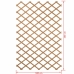 Lattice Nature Wood Natural 1 x 2 m