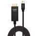 Адаптер за мини DisplayPort към HDMI LINDY 40920 Черен 50 cm