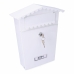 Cassetta della posta EDM 85802 House Bianco Acciaio 21 x 6 x 30 cm