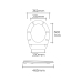 Toalettsits EDM 01512 Vit PVC