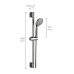 Shower Column EDM 01147 Stainless steel 61,6 x 68 cm Silver