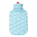 Bouillotte EDM 76771 Bleu Bleu/Blanc Flocons de neige Laine 2 L Plastique