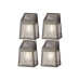 Wandlamp Lumineo 898174 5 Lm Zon LED Licht (4 Stuks)