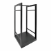 Soporte para Leña EDM 85766 Negro Metal 33 x 33 x 68 cm